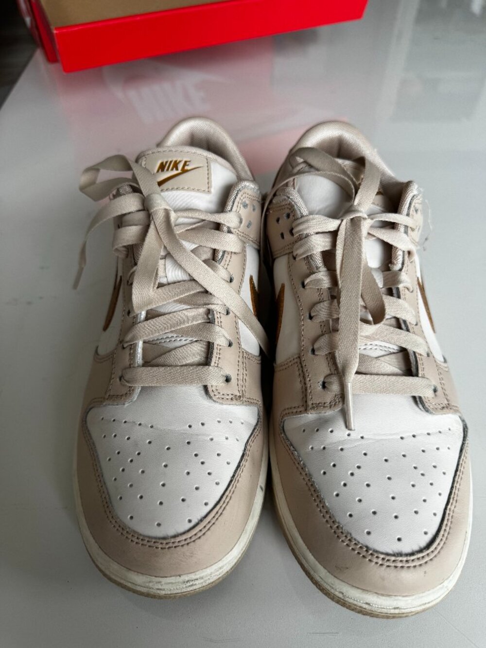 Women'sNike Dunk Low ESS Trend Phantom/Metallic Gold